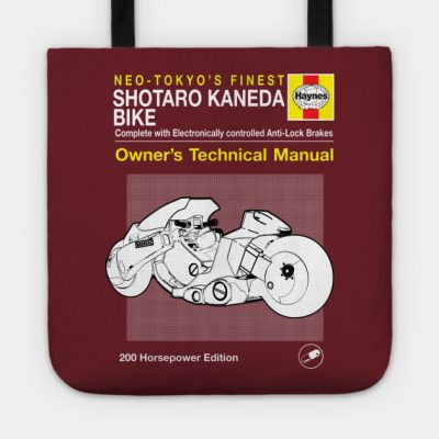 Shotaro Kaneda Bike Haynes Manual Akira Tote Official Akira Merch