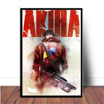 Japan Anime Akira Red Fighting Comic Movie Art Painting Canvas Poster and Prints Wall Art Pictures 12 - Akira Merch