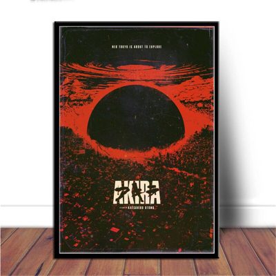 Japan Anime Akira Red Fighting Comic Movie Art Painting Canvas Poster and Prints Wall Art Pictures 13 - Akira Merch