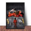 Japan Anime Akira Red Fighting Comic Movie Art Painting Canvas Poster and Prints Wall Art Pictures 5 - Akira Merch