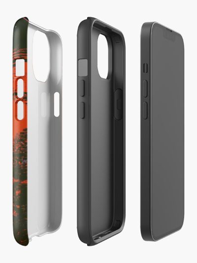 Akira Cyberpunk City Explosion Poster Red Iphone Case Official Akira Merch