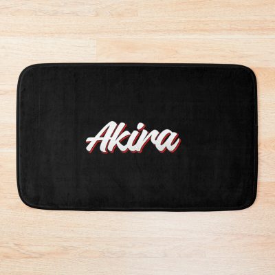 Retro Akira Name Label (Black) Bath Mat Official Akira Merch