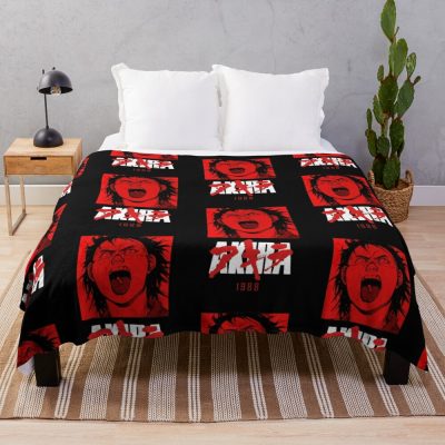 Akira Tetsuo 1988 Classic Red Throw Blanket Official Akira Merch