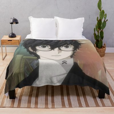 Persona 5 Joker Akira Kurusu Ren Amamiya Throw Blanket Official Akira Merch