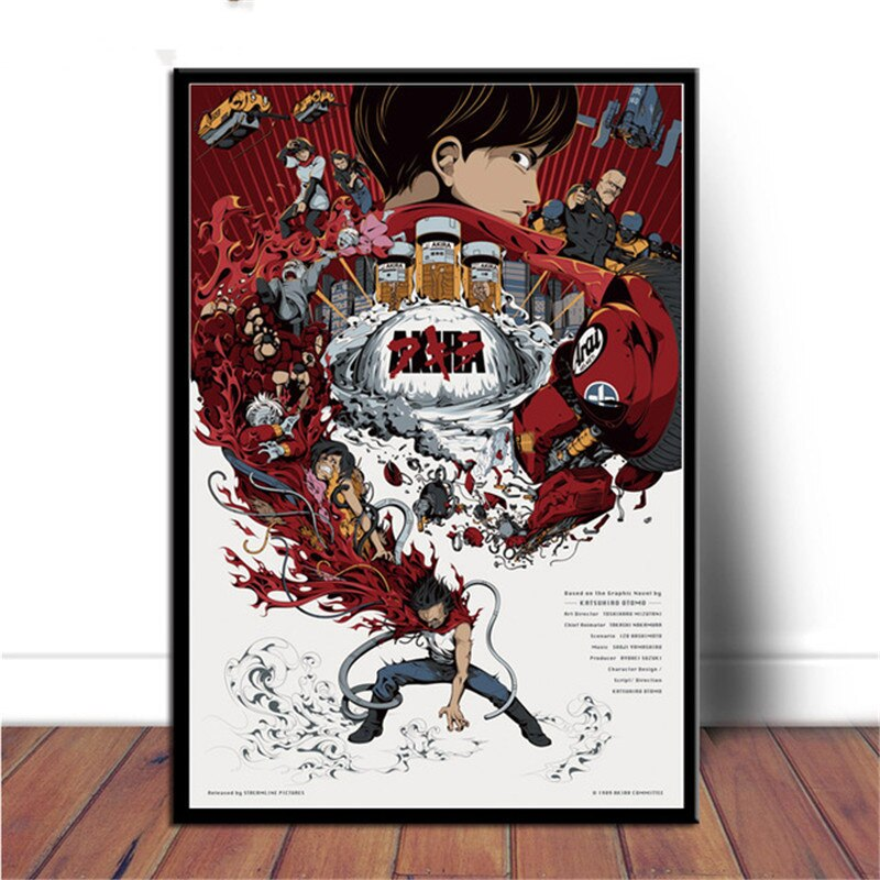 Japan Anime Akira Kaori Red Fighting Wall Art