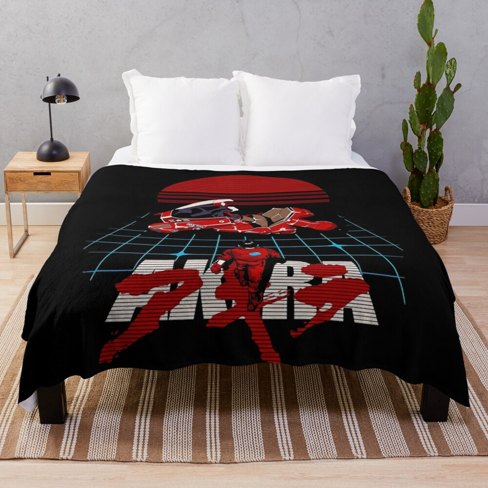 Akira Neo Cyberpunk Throw Blanket