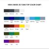 tank top color chart - Akira Merch